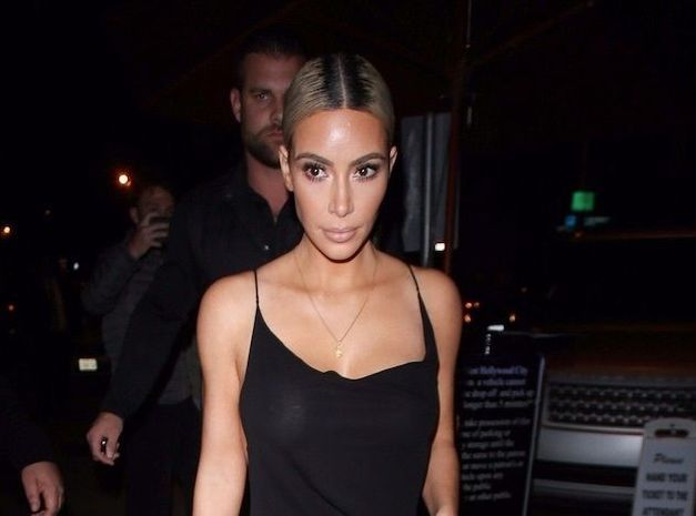 Kim Kardashian flaunts cleavage in revealing underwear 