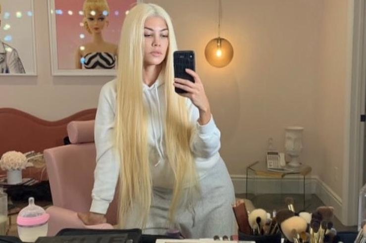 Kourtney Kardashian Turned Into A Blonde Wirewag
